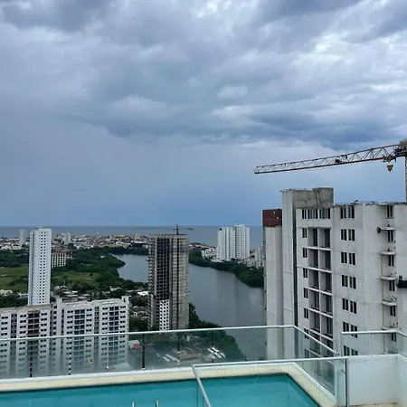 Apartamento Skyline & Sea At Aqualina Cartagena