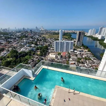 Skyline & Sea At Aqualina Cartagena
